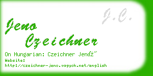 jeno czeichner business card